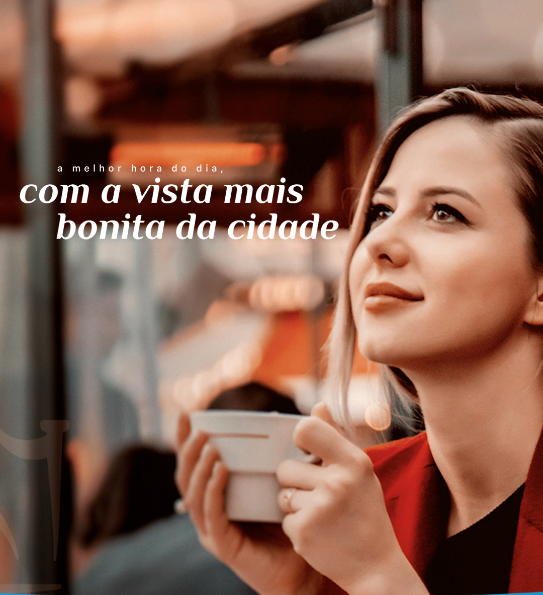 Mulher tomando café